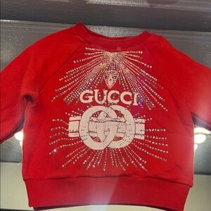 Gucci Red Sweatshirt with Starburst Design